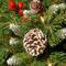 Christmas Frosted Berry Assortment With 2 Entrance Trees With Clear Lights, 2 9ft. Garland With Clear Lights &#x26; 24&#x22; Wreath With Warm White Lights